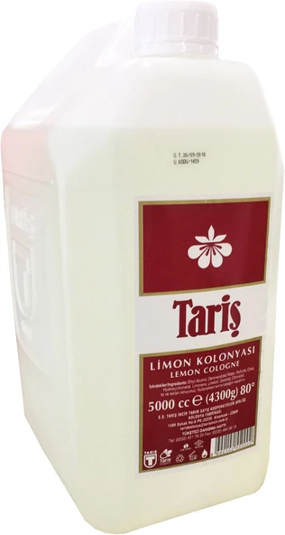 Tariş Limon Kolonyası 80 Derece 5 LT Pet Bidon ürün görseli 1