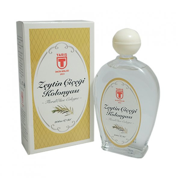 Tariş Zeytin Çiçeği Kolonyası Cam Şişe 200 cc ürün görseli 1