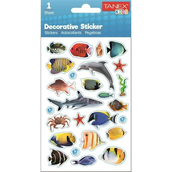 TANEX TNX-25042 PUFFY BAKLAR STICKER ürün görseli 1