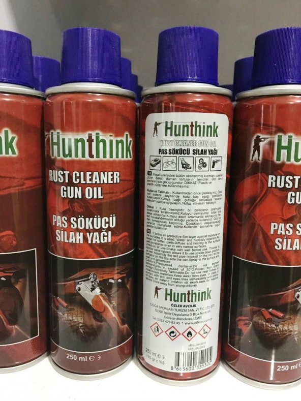 Huntink Silah Yağı Pas Sökücü 250Ml ürün görseli 1