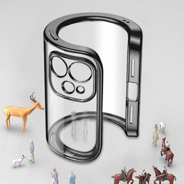 iPhone 12 Pro Kılıf Gbox Matte Electroplated Silikon - Resim 3