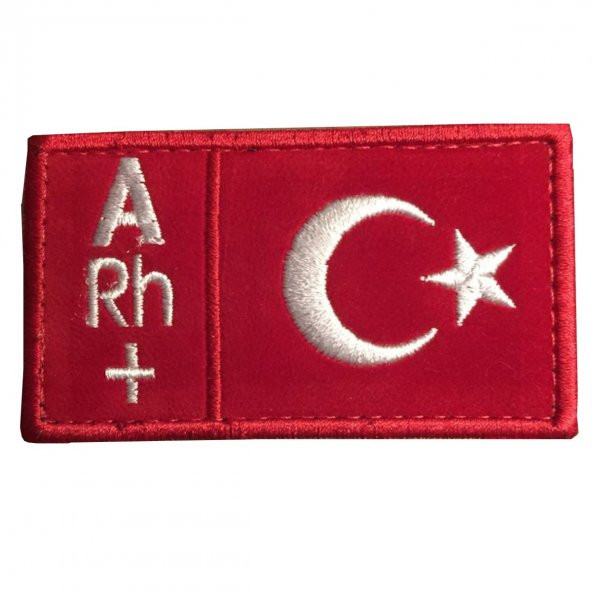 KIRMIZI BEYAZ KAN GRUBU PACTH (90X50MM) AB RH(+) ürün görseli 1