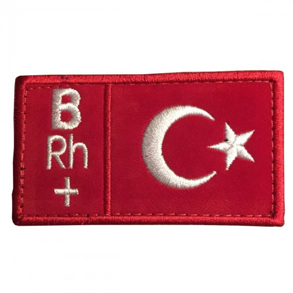 KIRMIZI BEYAZ KAN GRUBU PACTH (90X50MM) B RH(+) ürün görseli 1