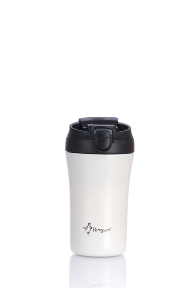 Penguen-3046 Beyaz Mug Termos 400ml - Resim 4