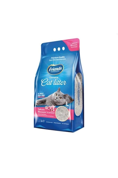 Friends Sakura Çiçekli Kedi Kumu 5 Lt ürün görseli 1