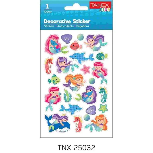 TANEX TNX-25032 PUFFY DENIZ KIZI STICKER TEKLI ürün görseli 1