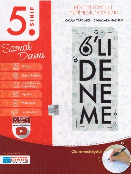 EVRENSEL 5.SINIF SARMAL 6 LI DENEME ürün görseli 1