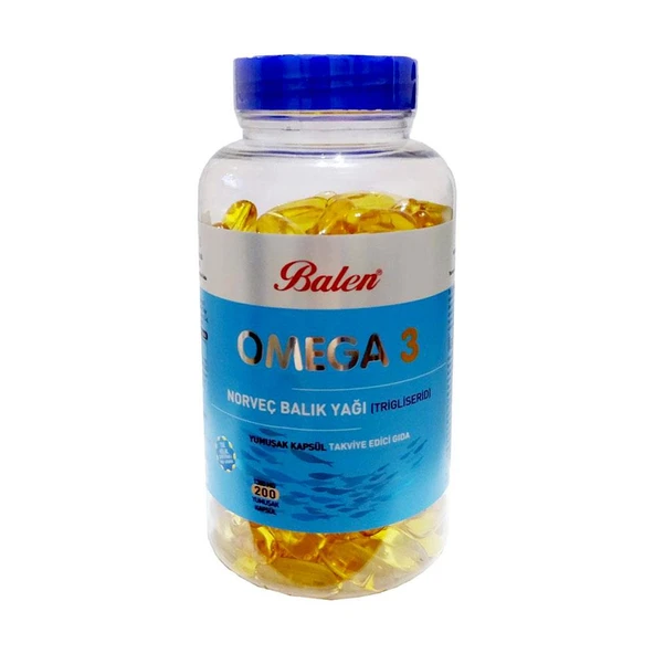 Balen Omega 3 Norveç Balık Yağı Trglsrd Form 1380MGx200 Yumuşak Kapsül ürün görseli 1