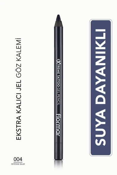 Mat Kalıcı Göz Kalemi (MAVİ) - Extreme Tattoo Gel Pencil - 004 Intense Blue - 8682536028868 ürün görseli 1