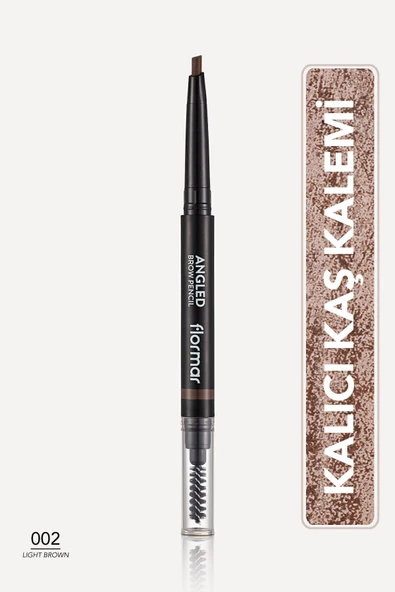 Açılı Kaş Kalemi Ve Kaş Fırçası (açık Kahve) - Angled Brow Pencil - 002 Light Brown - 8690604572045 ürün görseli 1