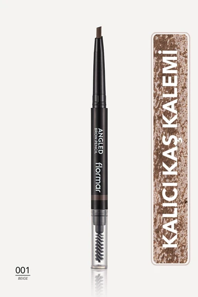 Açılı Kaş Kalemi Ve Kaş Fırçası (bej) - Angled Brow Pencil - 001 Beige - 8690604572038 ürün görseli 1