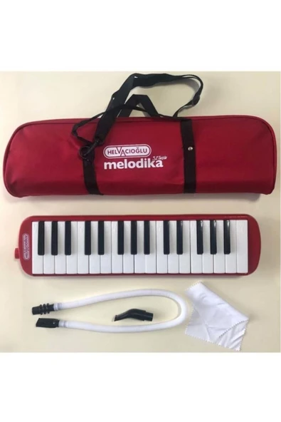 32k 32 Tuşlu Melodika Bez Çantalı - Kırmızı. ürün görseli 1