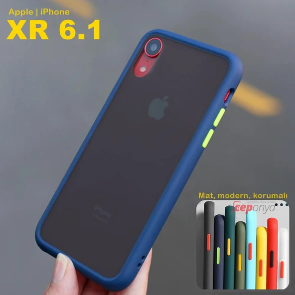 Apple iPhone XR 6.1 Mat El İz Tutmaz Anti Shock Kaliteli Kılıf ürün görseli 1