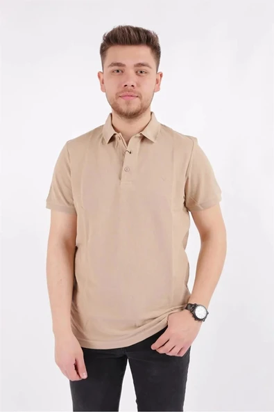 Cazador Erkek T-shirt Polo Yaka Pike  4613 SAFARİ ürün görseli 1