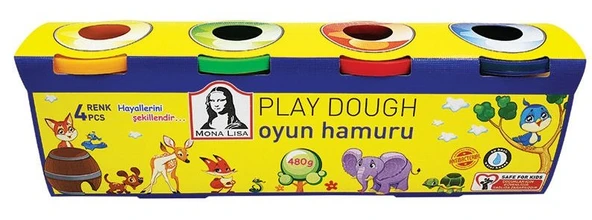 Mona Lisa Oyun Hamuru 4 lü - 3 paket ürün görseli 1