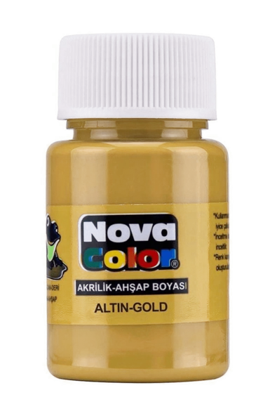 Nova Color Akrilik Boya 30 Cc Altın 4 adet ürün görseli 1