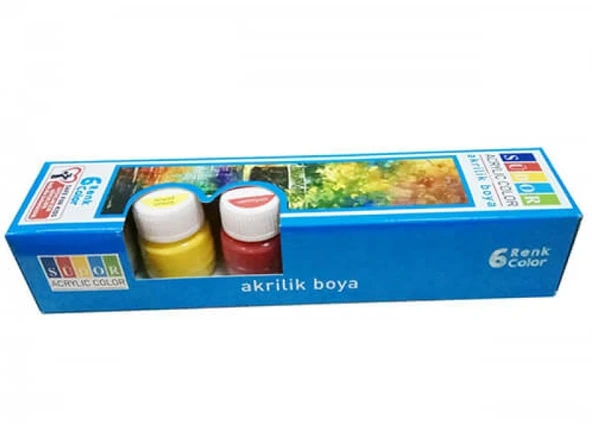 Südor Akrilik Boya 6Lı 15 ml - 4 adet ürün görseli 1
