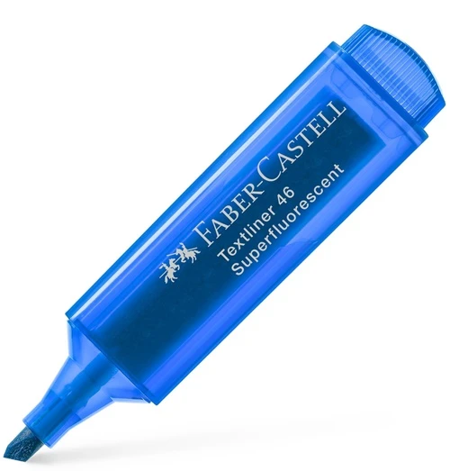 Faber Castell Fosforlu Kalem Mavi - 3 adet ürün görseli 1