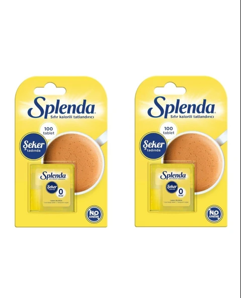 Splenda 100 Tablet 2'li Paket Tatlandırıcı ürün görseli 1