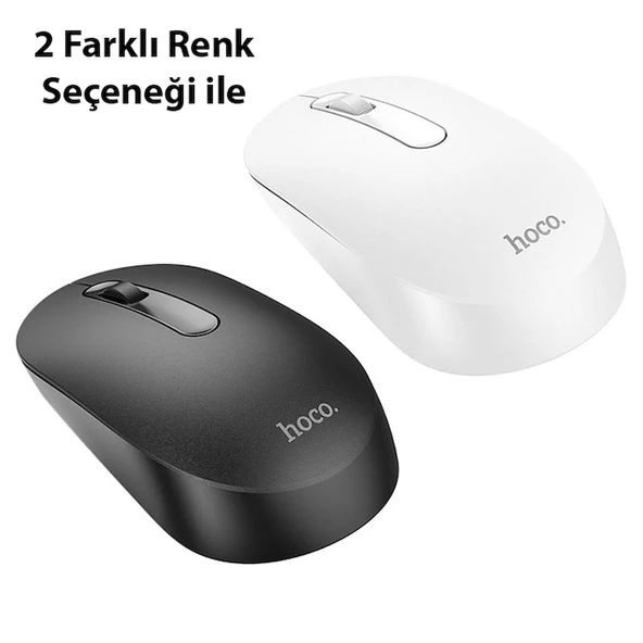 HOCO GM14 Platinium 1200dPi 2.4G Bluetooth Kablosuz Optik Mouse - Resim 4