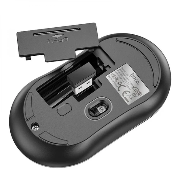 HOCO GM21 Platinium 1600dPi 2.4G Bluetooth Kablosuz Optik Mouse - Resim 4