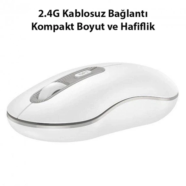 HOCO GM21 Platinium 1600dPi 2.4G Bluetooth Kablosuz Optik Mouse - Resim 8