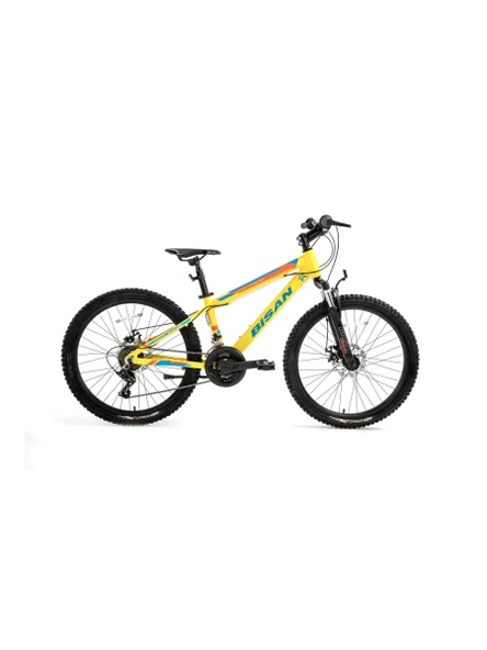 Bisan KDX 2900 D MD Fren 21 Vites 24 Jant Dağ Bisikleti Cat Sarı Mavi 30 Kadro ürün görseli 1