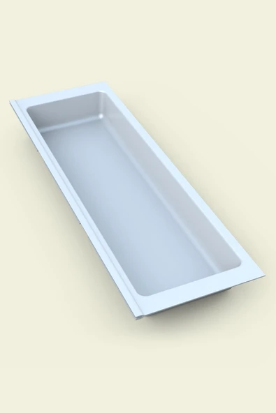 Mutfak Çekmece Içi Tek Bölmeli Kepçelik-Kaşıklık Beyaz 16cmX48cm(Boydan 4cm Kesilebilir) ürün görseli 1