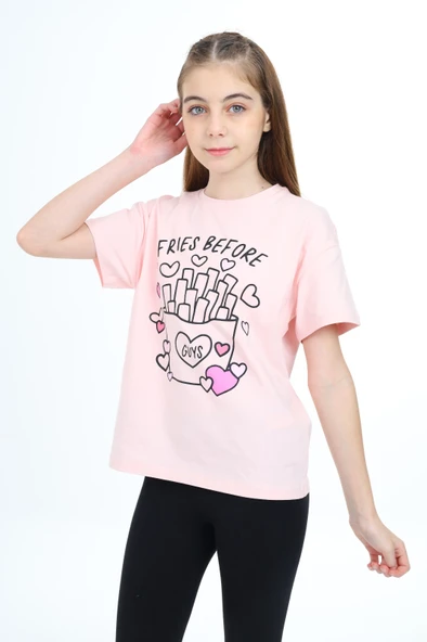 Toontoy Kız Çocuk Baskılı Tişört ürün görseli 1