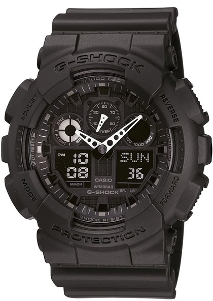 CASIO G-SHOCK GA-100-1A1DR SİYAH SİLİKON KORDON ANALOG/DİJİTAL ERKEK KOL SAATİ ürün görseli 1