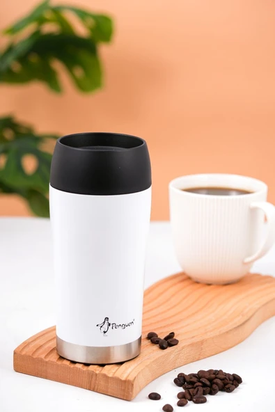 Penguen-3024 Beyaz Mug Termos 300ml ürün görseli 1