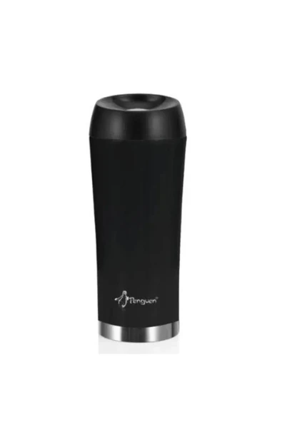 Penguen-3024 Siyah Mug Termos 300ml ürün görseli 1