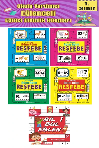 1.Sınıf Eğlenceli Bil Bul ve Resfebe Seti - Resim 4