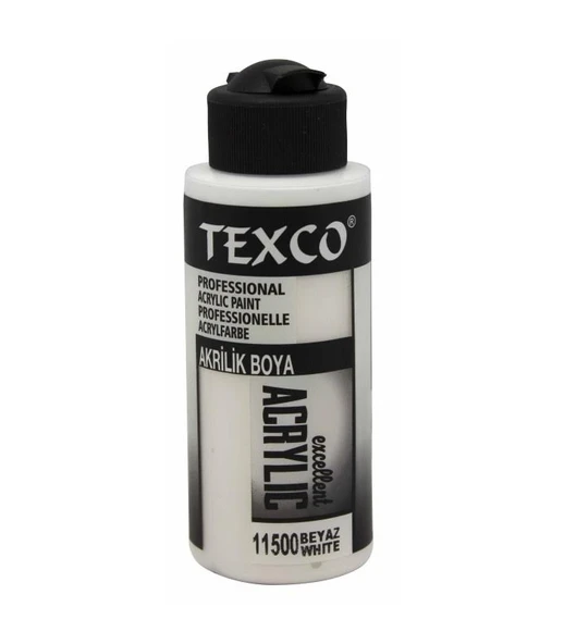 Texco Excellent Akrilik Boya 11500-Beyaz 110 cc ürün görseli 1