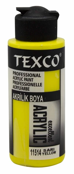 Texco Excellent Akrilik Boya 11514-Sari 110 cc ürün görseli 1