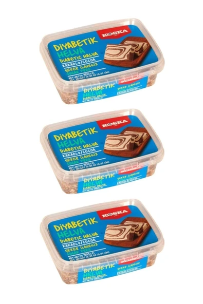 Koska Diyabetik Kakaolu Helva 350 gr 3 lü ürün görseli 1