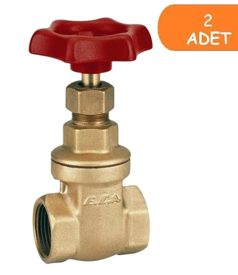 2 Adet ECA 1/2 Şiber Valf 601003001 ürün görseli 1