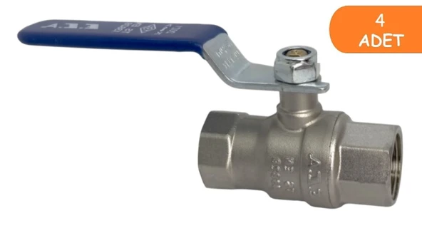 4 Adet ECA 3/4 İçme Suyu Küresel Valfi İç Vida x İç Vida PN10 602122169 ürün görseli 1