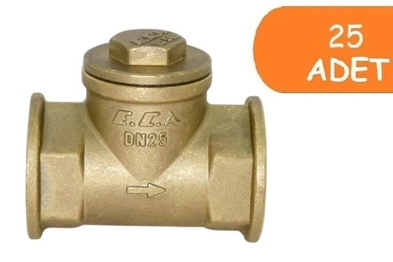 25 Adet ECA 1/2" Yatay Çekvalf 601007022 ürün görseli 1