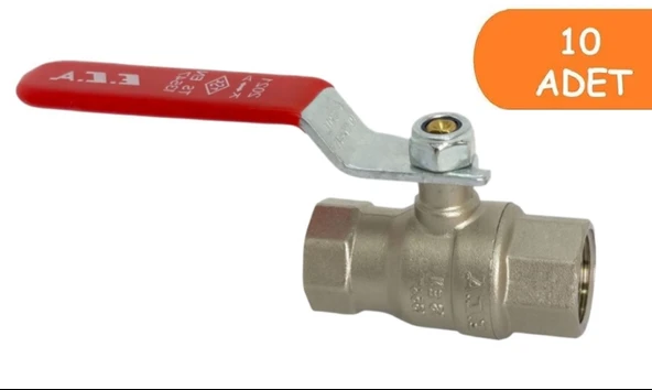 10 Adet ECA 1/2 Endüstriyel Tip Küresel  Valfi İç Vida x İç Vida PN25 602122187 ürün görseli 1