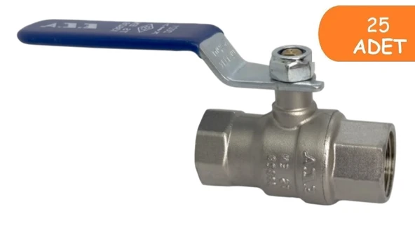 25 Adet ECA 3/4 İçme Suyu Küresel Valfi İç Vida x İç Vida PN10 602122169 ürün görseli 1