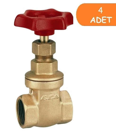 4 Adet ECA 1/2 Şiber Valf 601003001 ürün görseli 1