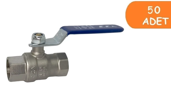 50 Adet ECA 1/2 İçme Suyu Küresel Valfi İç Vida x İç Vida PN10 602122168 ürün görseli 1
