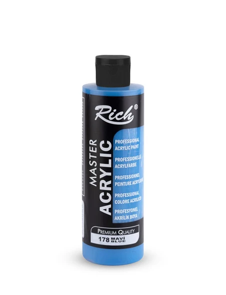 Rich Master Akrilik Boya 240 ml Mavi 178 ürün görseli 1