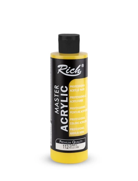 Rich Master Akrilik Boya 240 ml Sari 112 ürün görseli 1