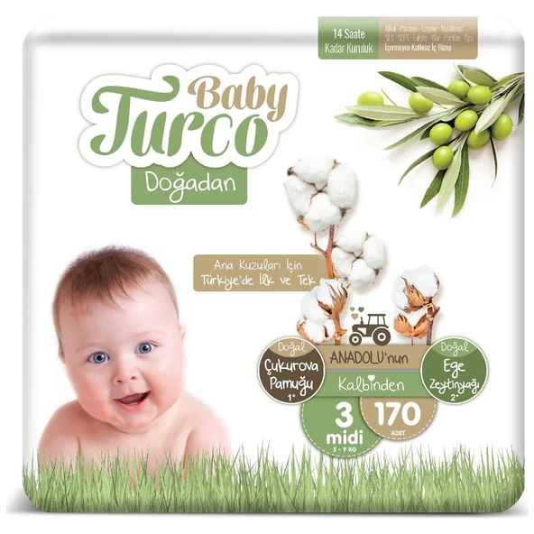 Baby Turco Doğadan 3 Numara Midi 170'li ürün görseli 1