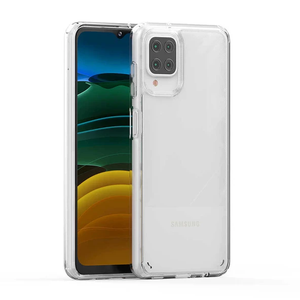Galaxy M12 Kılıf Zore Coss Şeffaf Sert Silikon Kılıf ürün görseli 1
