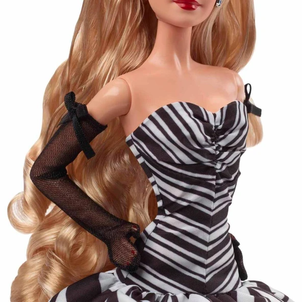 Mattel Barbie 65.Yıl Özel Koleksiyon Bebeği-Sarışın HRM58 ürün görseli 1