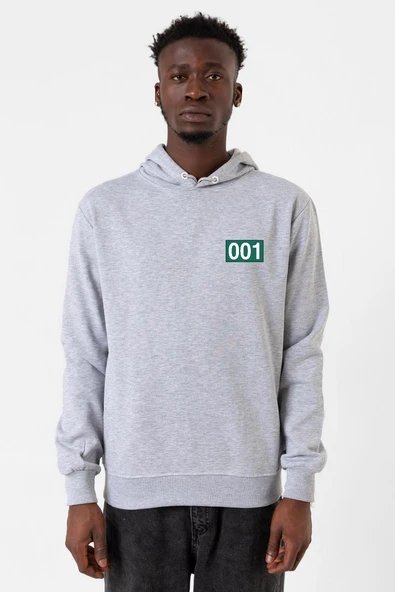 Squid Game Player 001 Grimelanj Erkek Kapşonlu 3ip Sweatshirt ürün görseli 1