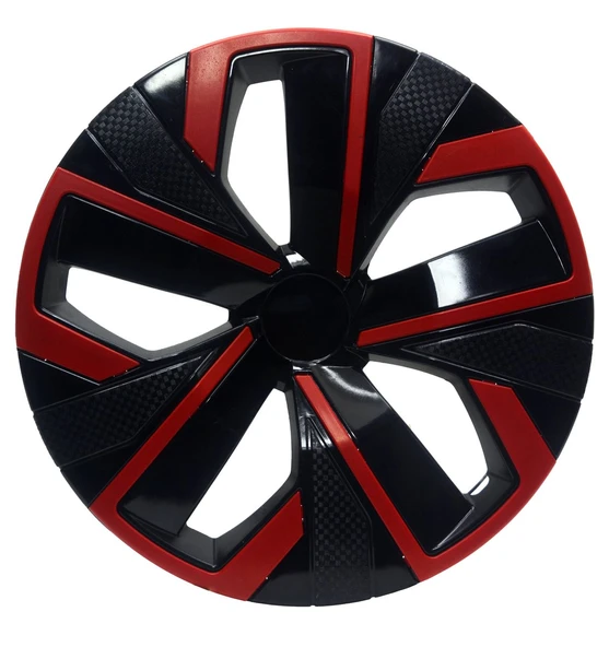 Jant Kapağı Kırılmaz Çıtalı 14" Yeni Model Kırmızı Çıtalı 4'lü (TAKIM OLARAK) ürün görseli 1